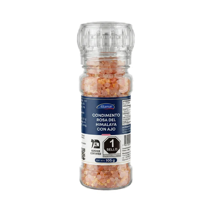 Sal Rosa Himalaya con Ajo 105 g congelado mayoreo
