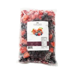 Mix de Berries Frutos Rojos Congelados Combinación de frutos rojos congelados Mix de Berries Royal Foods para repostería.