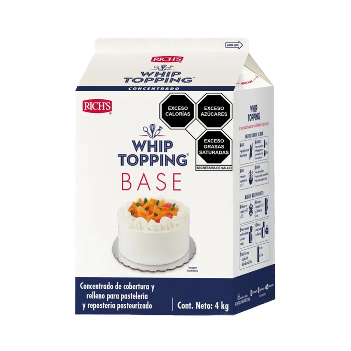Whip Topping Base congelado mayoreo