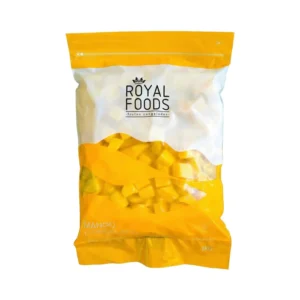 ROFRQF1_MANGO CUBICADO Cubos de mango congelado IQF Royal Foods para repostería y smoothies en GDL.
