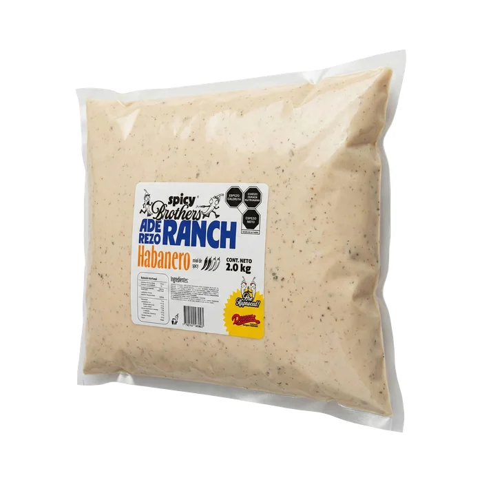 Pouch Aderezo Ranch Habanero congelado mayoreo